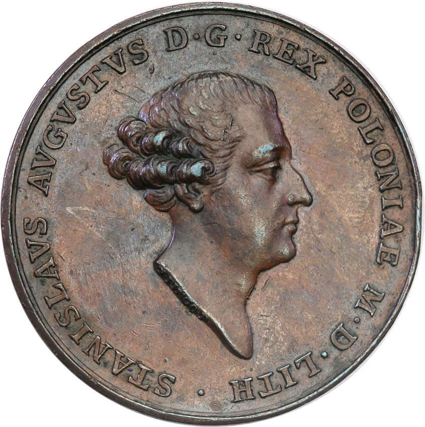 Stanisław August Poniatowski. Medal koronacyjny 1764, brąz